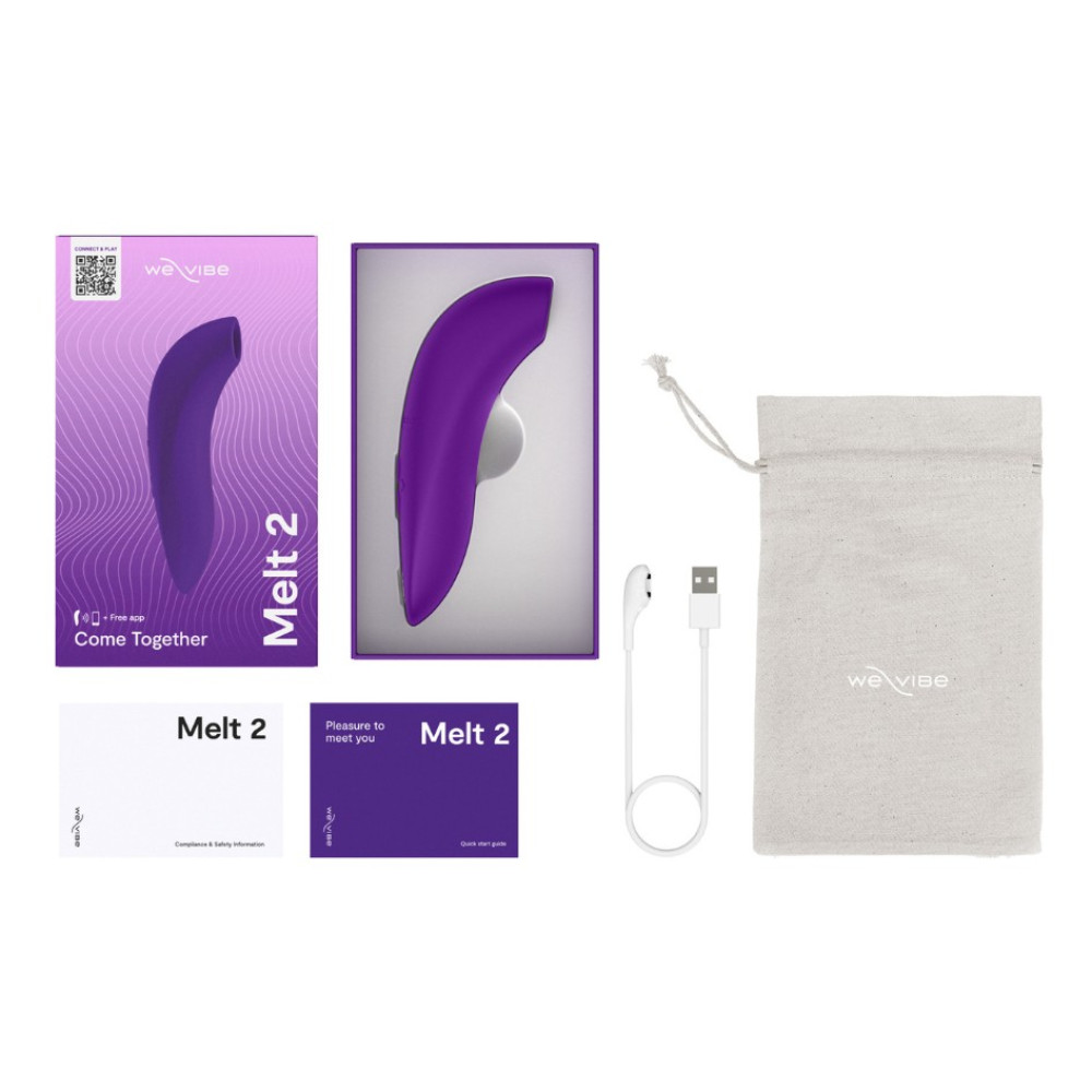 Вакуумный стимулятор We-Vibe Melt 2 для пар, фиолетовый фото №29 — секс игрушки: Украина, NO TABOO