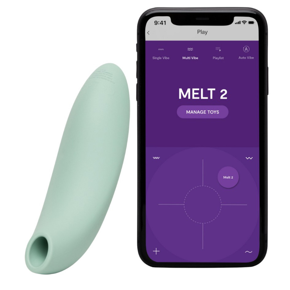 Вакуумный стимулятор We-Vibe Melt 2 для пар, зеленый фото №2 — секс игрушки: Украина, NO TABOO