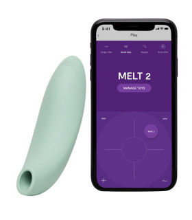 Вакуумний стимулятор We-Vibe Melt 2 для пар, зелений - No Taboo
