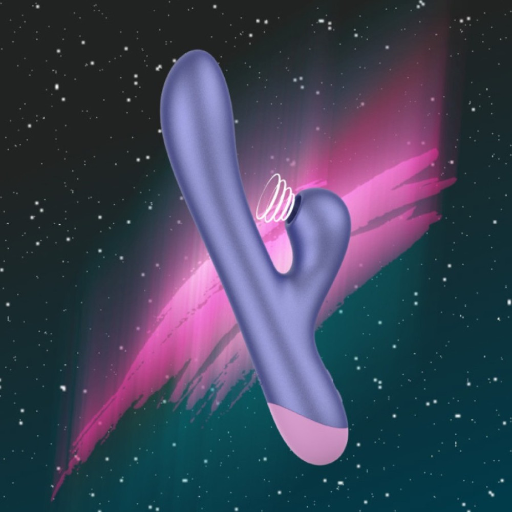 Вибратор-кролик ROMP Pulse с вакуумной стимуляцией, фиолетовый, 20 х 4.8 см фото №5 — секс игрушки: Украина, NO TABOO
