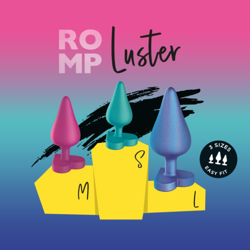 Набор анальных пробок ROMP Luster разноцветный, 3 шт фото №13 — секс игрушки: Украина, NO TABOO
