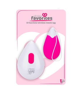 Виброяйцо Dream Toys All Time Favorites с пультом, розовое, 6.2 х 3.2 см - No Taboo
