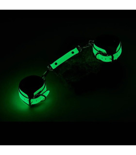 Наручники Dream Toys Radient світяться в темряві, зелені, 74 х 6.8 см - No Taboo