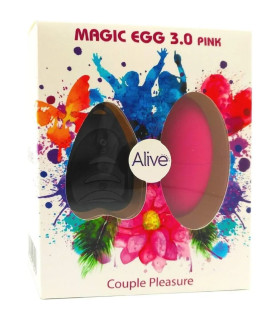 Виброяйцо Alive Magic Egg 3.0 с пультом, розовое, 7.3 х 3.6 см - No Taboo