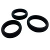 Набор эрекционных колец Alive Sensual Pleasure Rings черные, 3 шт фото №1 — секс игрушки: Украина, NO TABOO