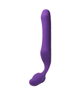 Страпон безремневой Adrien Lastic Queens M гибкий, фиолетовый, 16 х 4.1 см - No Taboo