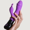 Вибратор-кролик Adrien Lastic Ares, фиолетовый, 19.8 х 3.6 см фото №5 — секс игрушки: Украина, NO TABOO