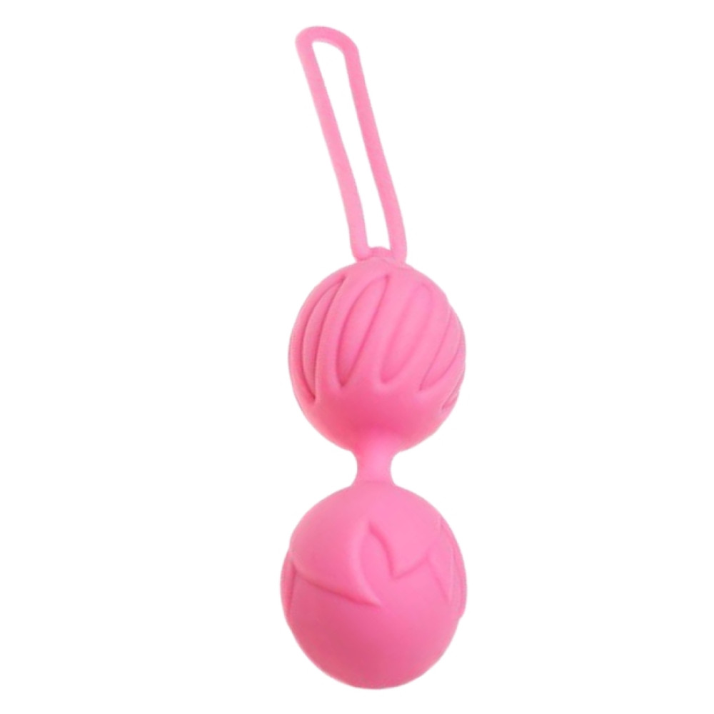 Вагинальные шарики с рельефом Adrien Lastic, силиконовые, розовые, 85 г фото №0 — секс игрушки: Украина, NO TABOO
