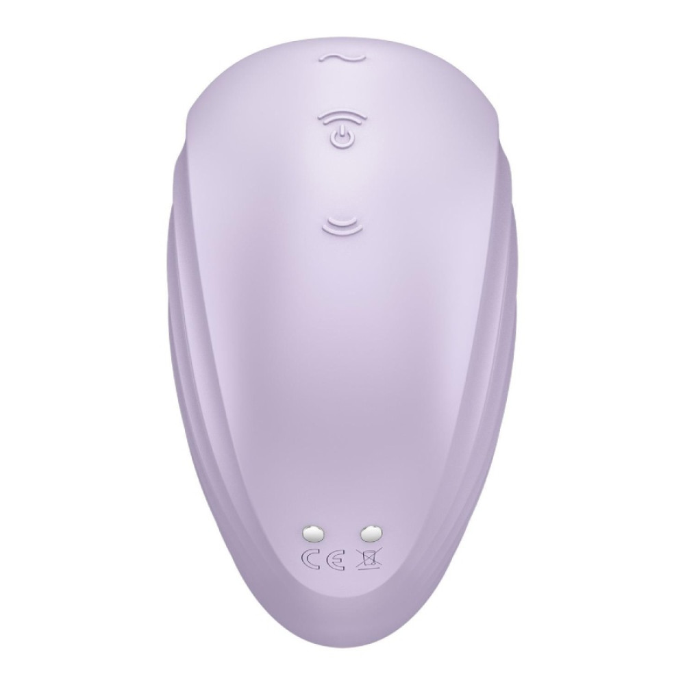 Вакуумный стимулятор Satisfyer Pearl Diver для клитора, с вибрацией, фиолетовый, 9.1 х 6.6 см фото №4 — секс игрушки: Украина, NO TABOO