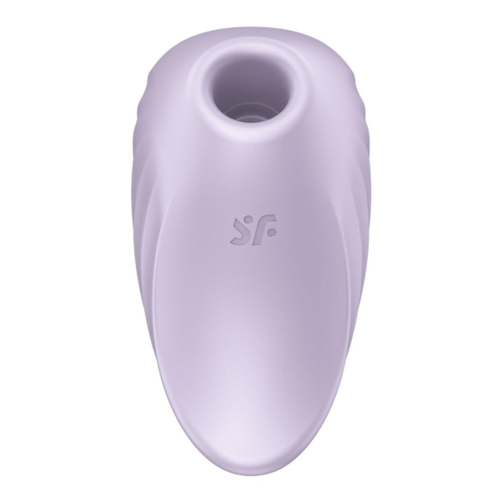 Вакуумный стимулятор Satisfyer Pearl Diver для клитора, с вибрацией, фиолетовый, 9.1 х 6.6 см фото №6 — секс игрушки: Украина, NO TABOO
