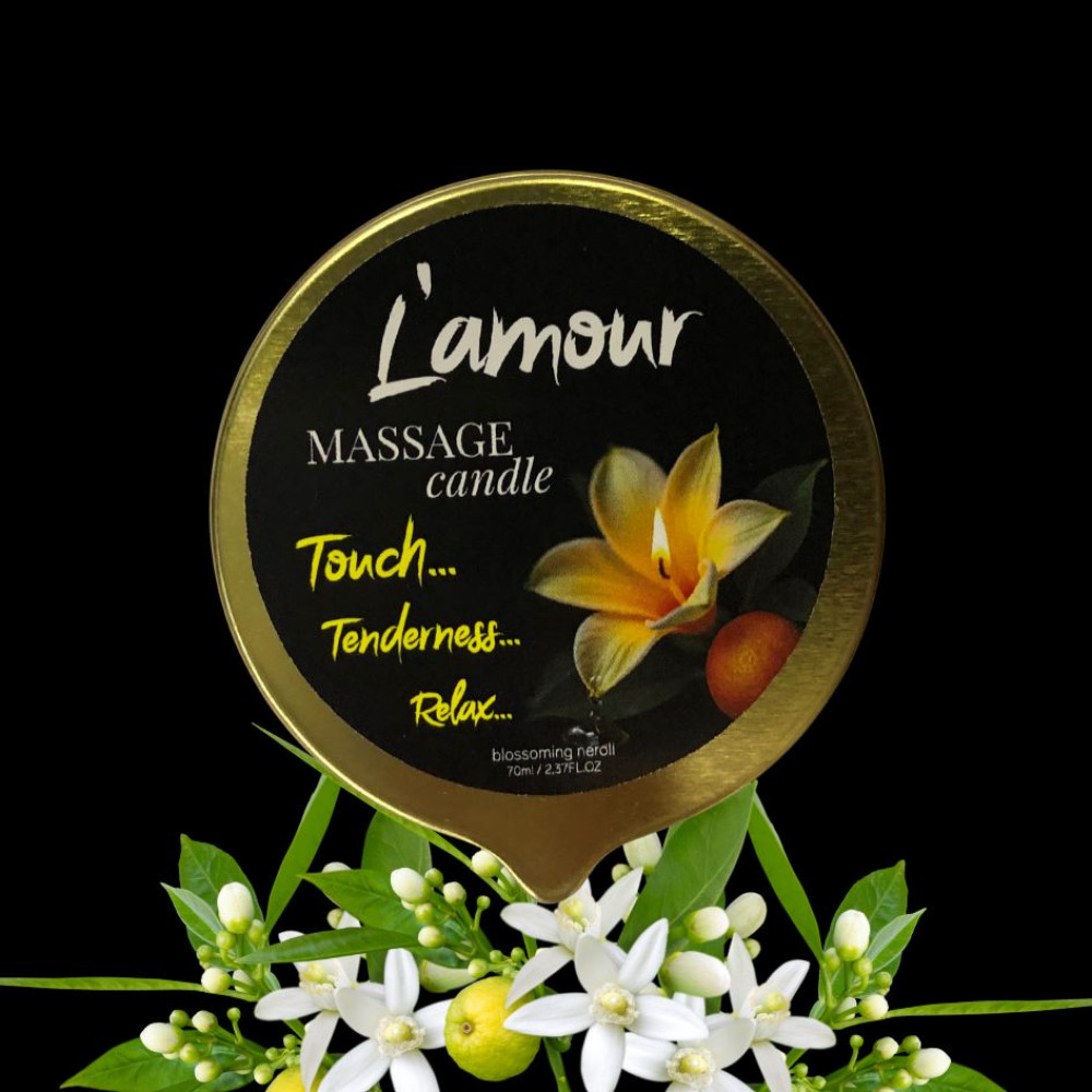 Массажная свеча, 70 мл, L'amour Blossoming Neroli цветущий нероли + цитрусовые, фото №0 — секс шоп Украина, NO TABOO
