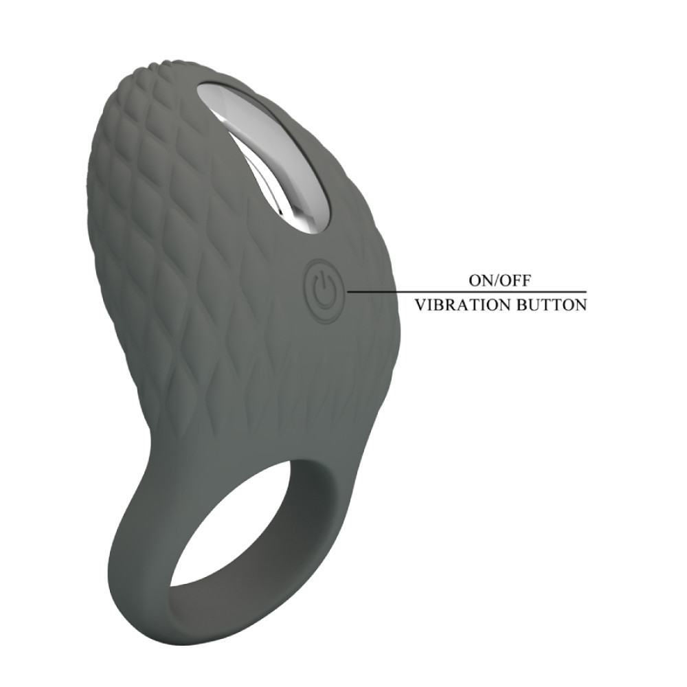 Эрекционное виброкольцо Pretty Love Master Ring серое, 8.6 х 4.6 см фото №8 — секс игрушки: Украина, NO TABOO