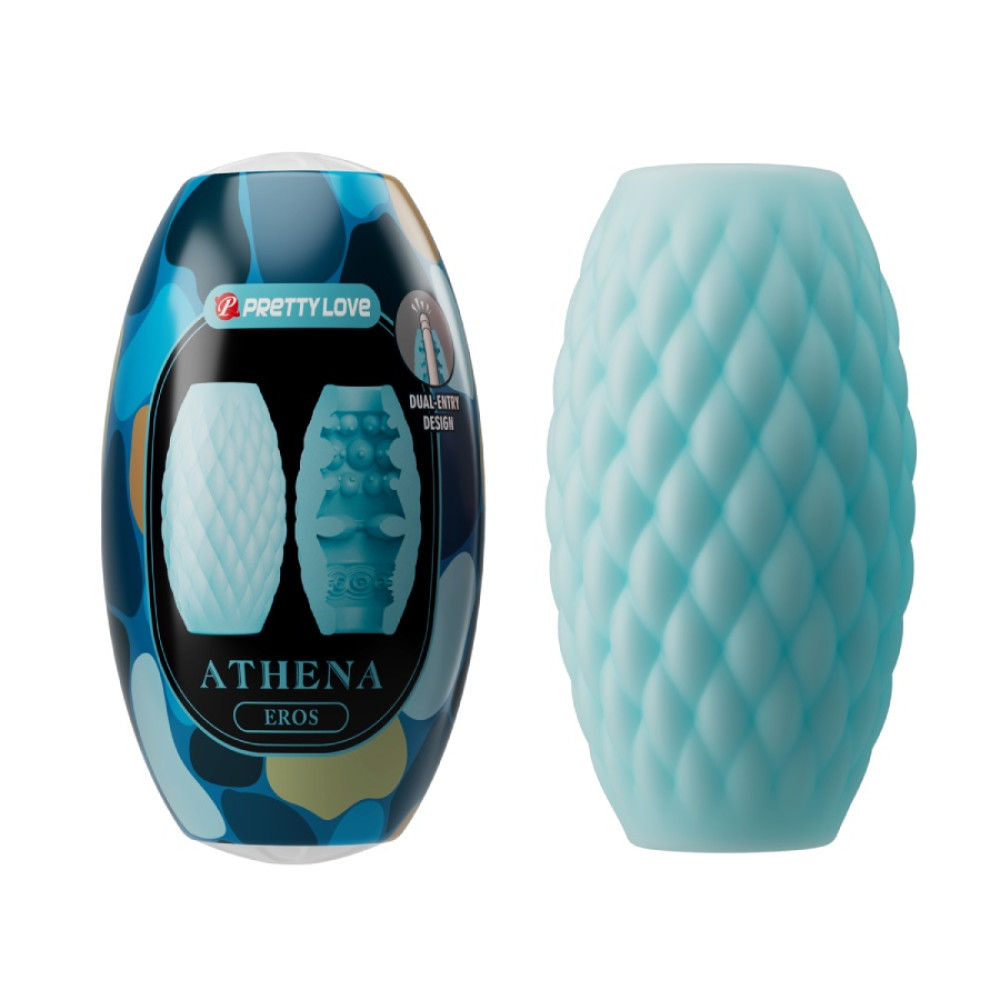 Мастурбатор яйцо Pretty Love Athena Eros голубой, 7.6 х 4.2 см фото №0 — секс игрушки: Украина, NO TABOO