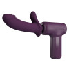 Вибратор-пистолет Pretty Love Massage Gun с фрикциями, фиолетовый, 13.6 х 3.9 см фото №3 — секс игрушки: Украина, NO TABOO
