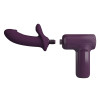 Вибратор-пистолет Pretty Love Massage Gun с фрикциями, фиолетовый, 13.6 х 3.9 см фото №5 — секс игрушки: Украина, NO TABOO