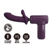 Вибратор-пистолет Pretty Love Massage Gun с фрикциями, фиолетовый, 13.6 х 3.9 см фото №2 — секс игрушки: Украина, NO TABOO
