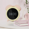Вибратор-будильник BeYourLover Adult Clock с вакуумной стимуляцией, с приложением, желто-розовый, 8 х 6 см фото №4 — секс игрушки: Украина, NO TABOO