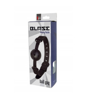 Кляп Dreamtoys Blaze черный, 64 х 4.7 см - No Taboo