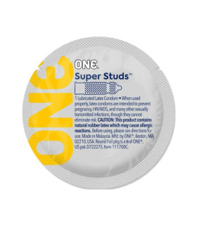 Презервативы латексные One Super Studs с точечным рельефом, 5 шт - No Taboo
