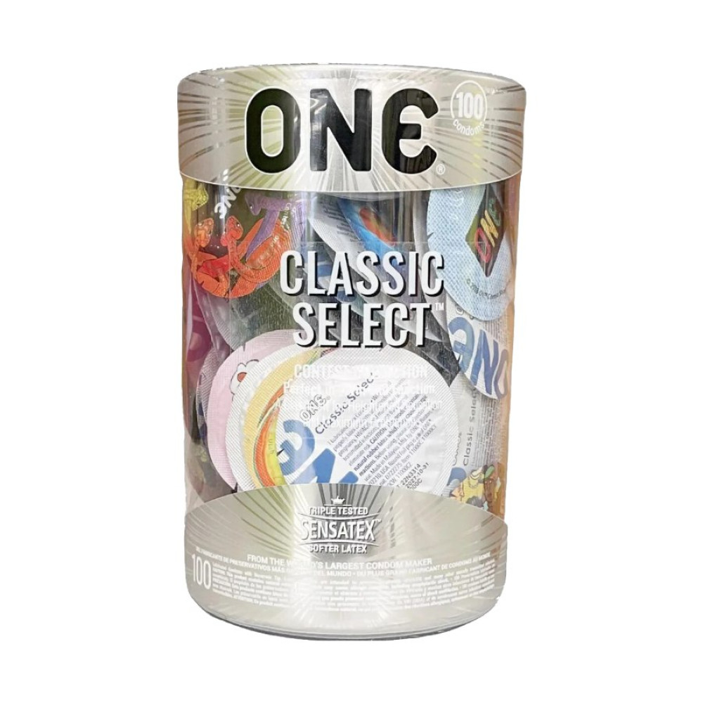 Презервативы One Classic Select латексные, 100 шт, фото №0 — секс шоп Украина, NO TABOO