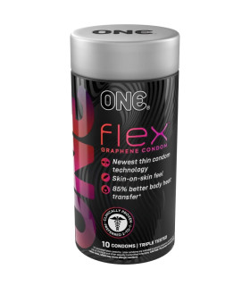 Презервативы латексные One Flex с графеном, 10 шт - No Taboo
