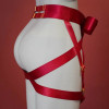 Фиксатор-бондаж UPKO Bowknot для нижней части тела с бантом, красный, One Size, фото №1 — секс шоп Украина, NO TABOO
