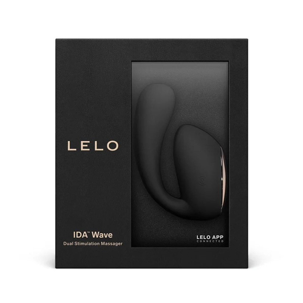Вибратор для клитора и точки G LELO Ida Wave, с управлением из приложения, черный, 9.3 х 5.6 см фото №2 — секс игрушки: Украина, NO TABOO