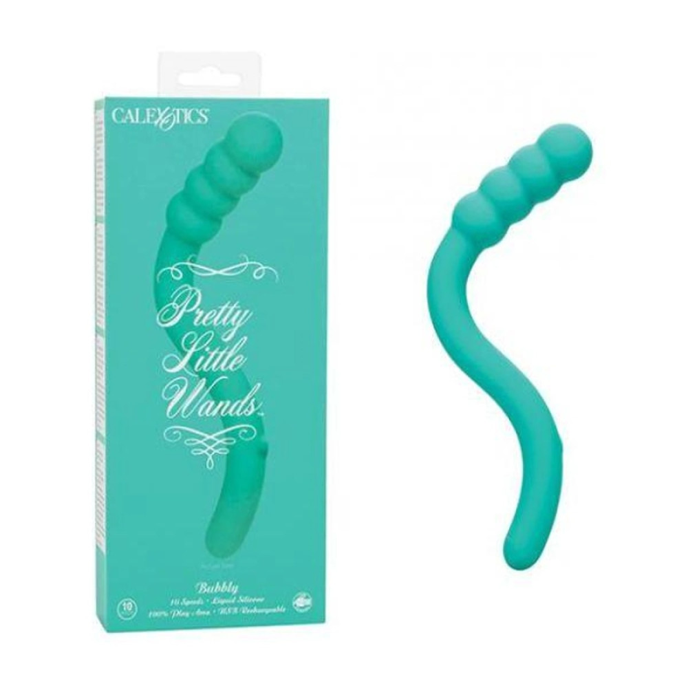 Вибратор CalExotics Pretty Pleasure для точки G, зеленый, 19.7 х 2.5 см фото №0 — секс игрушки: Украина, NO TABOO