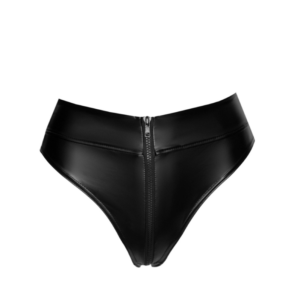Трусики з блискавкою Noir Handmade чорні, XXXL, фото №5 — секс шоп Украина, NO TABOO