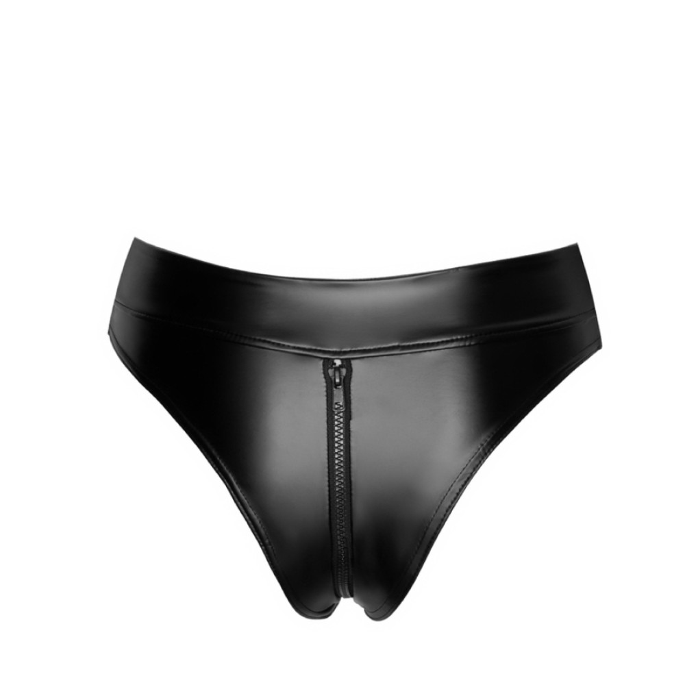Трусики з блискавкою Noir Handmade чорні, XXXL, фото №6 — секс шоп Украина, NO TABOO