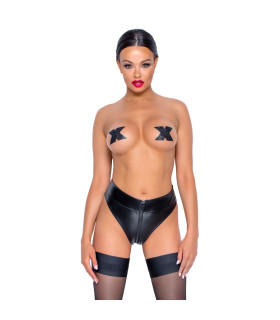 Трусики з блискавкою Noir Handmade чорні, XXXL - No Taboo