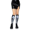 Носки длинные Leg Avenue Frankie Skeleton, черные-белые, One Size, фото №1 — секс шоп Украина, NO TABOO