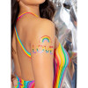 Самоклеющиеся стразы для тела Leg Avenue Pride Stick разноцветные, One Size, фото №2 — секс шоп Украина, NO TABOO
