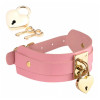 Ошейник Kinky Diva Heart Lock & Key с замочком и ключиком, розовый, фото №1 — секс шоп Украина, NO TABOO