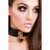 Ошейник Kinky Diva Heart Lock & Key с замочком и ключиком, черный, фото №3 — секс шоп Украина, NO TABOO