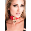 Ошейник Kinky Diva Heart Lock & Key с замочком и ключиком, красный, фото №3 — секс шоп Украина, NO TABOO