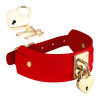 Ошейник Kinky Diva Heart Lock & Key с замочком и ключиком, красный, фото №1 — секс шоп Украина, NO TABOO