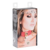 Ошейник Kinky Diva Heart Lock & Key с замочком и ключиком, красный, фото №2 — секс шоп Украина, NO TABOO