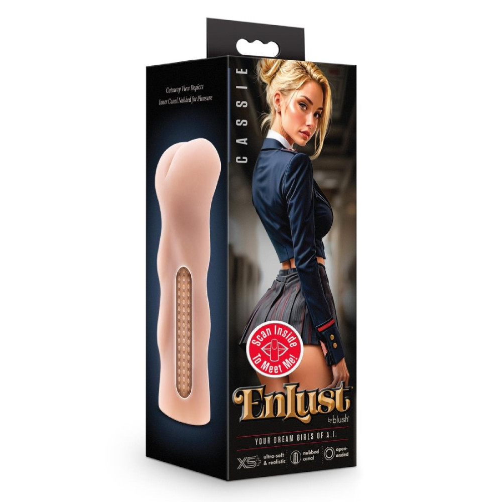 Мастурбатор-анус Blush Cassie реалистичный, бежевый, 11.5 х 3.6 см фото №2 — секс игрушки: Украина, NO TABOO