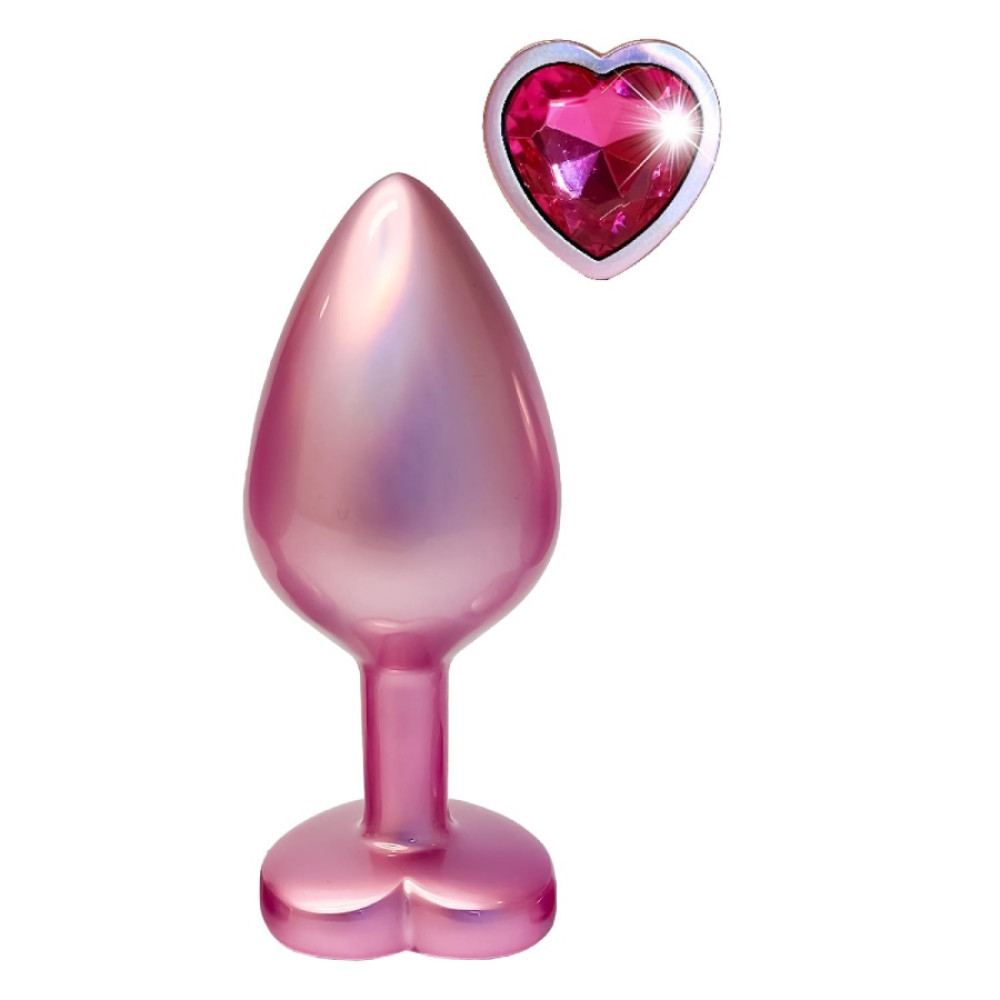 Анальная пробка Dreamtoys Gleaming Love Pearl S, розовая, 7.1 х 2.7 см фото №3 — секс игрушки: Украина, NO TABOO