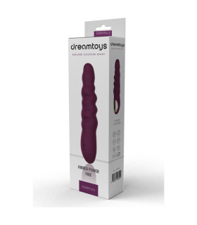 Вибратор Dreamtoys Ribbed Power Vibe, фиолетовый, 21.5 х 4 см - No Taboo