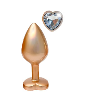Анальная пробка Dreamtoys Gleaming Love Pearl S, золотая, 7.1 х 2.7 см - No Taboo