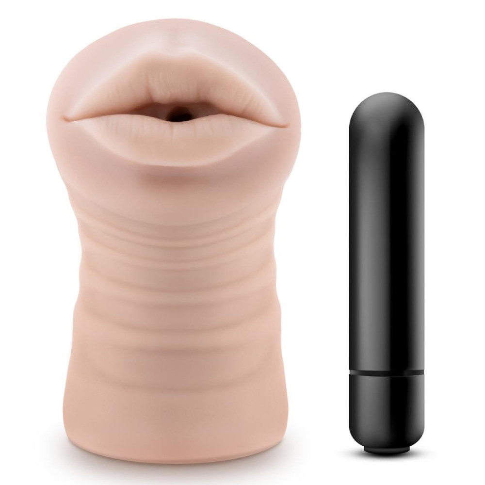 Мастурбатор-рот с вибропулей Blush Nicole реалистичный, бежевый, 12.5 х 3.5 см фото №0 — секс игрушки: Украина, NO TABOO