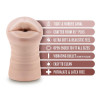 Мастурбатор-рот с вибропулей Blush Nicole реалистичный, бежевый, 12.5 х 3.5 см фото №6 — секс игрушки: Украина, NO TABOO