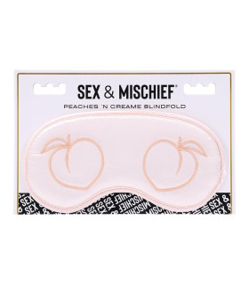 Маска на глаза Sex & Mischief Peaches 'n CreaMe, белая, One Size - No Taboo
