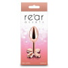 Анальная пробка NS Novelties Rear Assets Clover, золотая, 9.2 х 3.7 см фото №2 — секс игрушки: Украина, NO TABOO