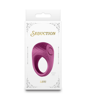 Эрекционное виброкольцо NS Novelties Seduction Levi, красное, 6.5 х 3 см - No Taboo