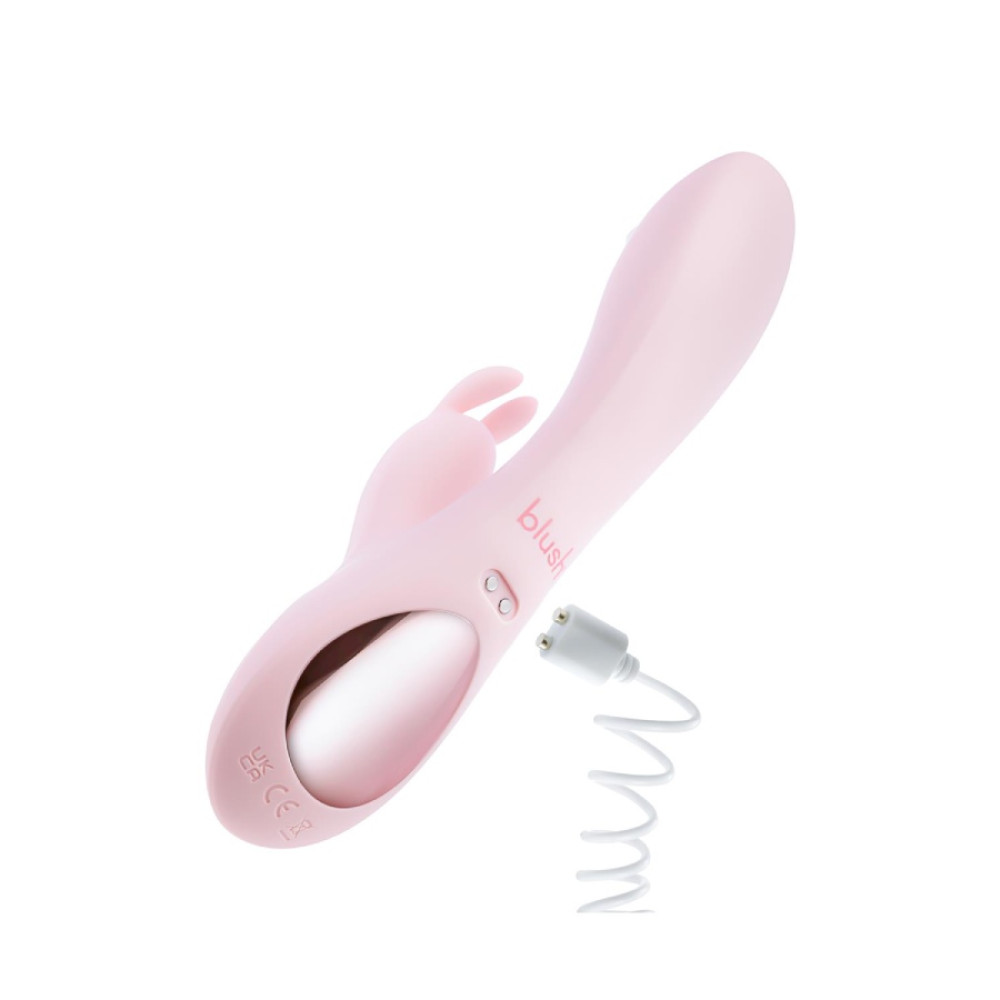 Вибратор-кролик Blush Play with me Fairy Flutter для точки G и клитора, розовый, 19.7 х 3.5 см фото №6 — секс игрушки: Украина, NO TABOO