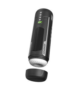 Мастурбатор Blush M For Men Master Blaster с вибрацией и подогревом, черный, 26.7 х 3 см - No Taboo