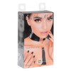 Ошейник с брелком с кисточкой Kinky Diva Teasing Tassel черные 43.5 см х 4.5 см, фото №2 — секс шоп Украина, NO TABOO